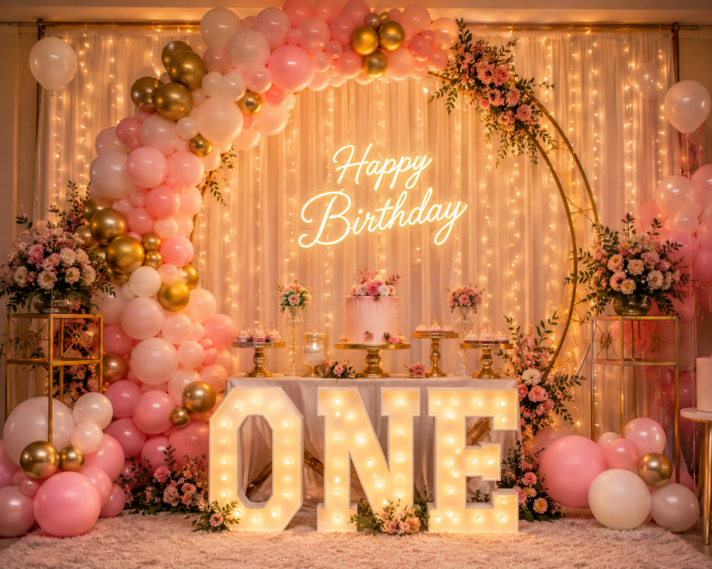 Birthday celebration decor