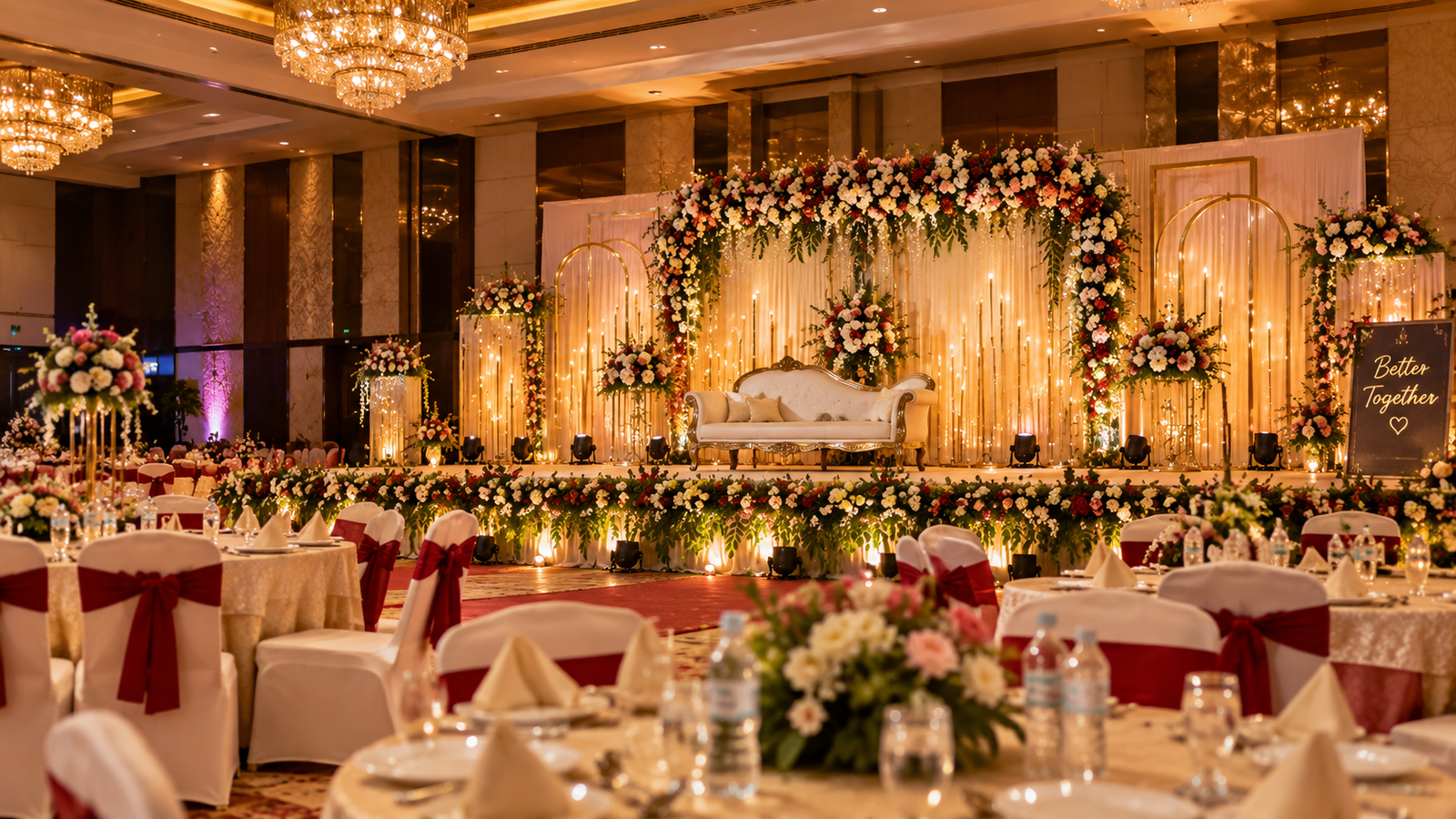 Wedding and reception decoration by Epar Bangla