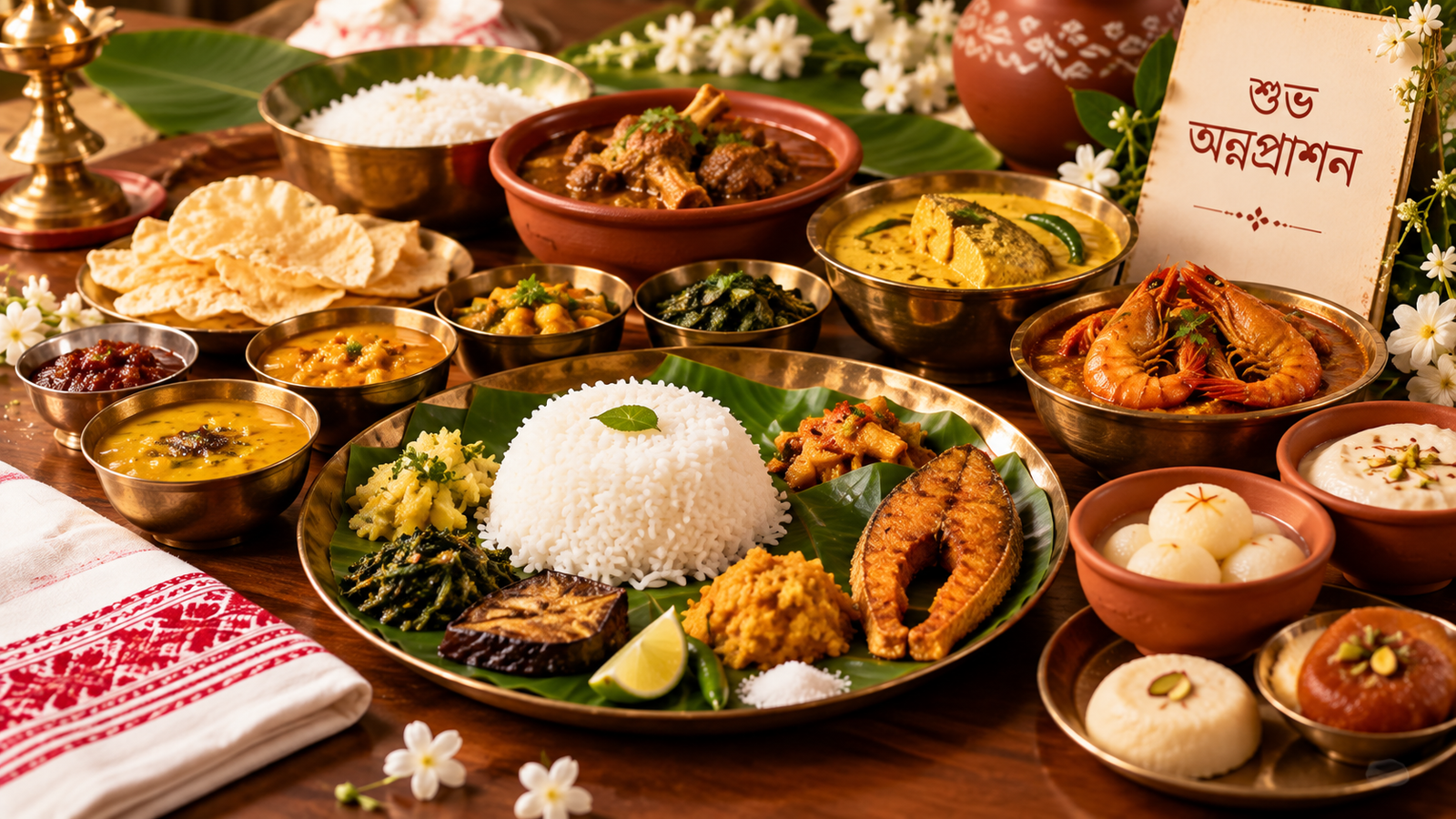 Rice ceremony family function catering by Epar Bangla